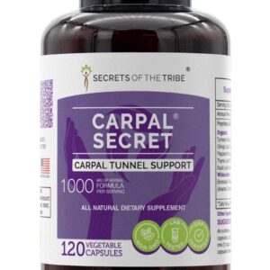 Secrets of the Tribe - Carpal Secret 120 Cápsulas - Suporte Natural para Síndrome do Túnel do Carpo