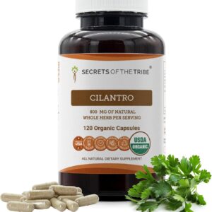 Cápsulas Orgânicas de Coentro Secrets of the Tribe - Suporte Natural para Bem-Estar Diário