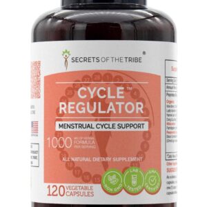 Regulador Ciclo Menstrual Secrets of the Tribe 120 Cápsulas - Fórmula Natural para Saúde Feminina
