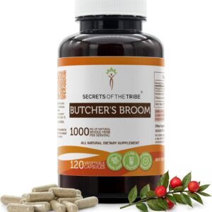 Bromélia do Açougueiro Secrets of the Tribe - 120 Cápsulas de 1000mg para Saúde Venosa e Circulação