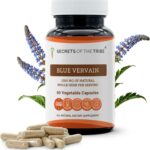 Cápsulas de Verbena Azul Secrets of the Tribe - 1000mg para Relaxamento e Bem-estar - 8