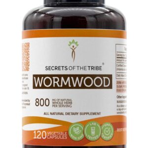Wormwood Secrets of the Tribe 800mg - Cápsulas para Suporte Digestivo e Bem-Estar Diário