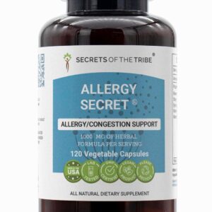 Secrets of the Tribe - Allergy Secret 120 Cápsulas - Suporte Natural para Alergias e Congestão