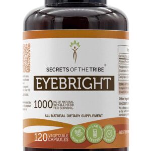 Eyebright Secrets of the Tribe 120 Cápsulas - Erva Natural para Saúde Ocular e Bem-Estar