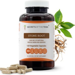 Raiz de Pedra Secrets of the Tribe 120 Cápsulas - Extração Natural e Alta Potência 1000mg