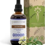 Tintura de Quina Sem Álcool Secrets of the Tribe - Suporte para Cãibras nas Pernas 680 mg (4 Fl Oz)