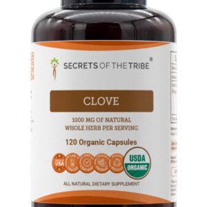 Clavo Orgânico Secrets of the Tribe 120 Cápsulas - Alta Potência e Pureza Natural