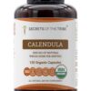 Cápsulas de Calêndula Secrets of the Tribe 120 cápsulas - Benefícios Naturais e Orgânicos para a Saúde