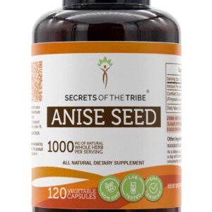 Sementes de Anis Secrets of the Tribe 120 cápsulas - Suporte Digestivo e Antioxidante Natural