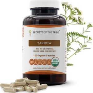 Yarrow Secrets of the Tribe - 120 Cápsulas de 800 mg para Bem-Estar Feminino e Digestão Natural