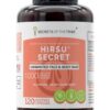Hirsu Secret Secrets of the Tribe - 120 Cápsulas para Controle de Pelos Indesejados com Saw Palmetto e Ervas Naturais