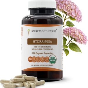 Cápsulas Orgânicas de Hidrangea USDA Secrets of the Tribe - Suporte Natural à Saúde
