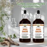 Extrato Glicerinado de Raiz de Sálvia Vermelha (Salvia Miltiorrhiza) - Extraído Naturalmente e Sem Álcool - 60ml - 9