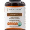 Galanga Orgânica Secrets of the Tribe - Cápsulas Vegetarianas com Raiz de Galanga Dried 120 Cápsulas