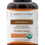 Galanga Orgânica Secrets of the Tribe - Cápsulas Vegetarianas com Raiz de Galanga Dried 120 Cápsulas