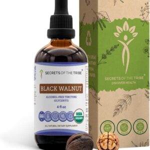 Extrato de Noz-negra Orgânica Secrets of the Tribe 4 oz - Tinture Sem Álcool e Alta Potência