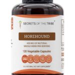 Horehound Secrets of the Tribe 400mg - Cápsulas de Erva Natural para Saúde Respiratória e Digestiva
