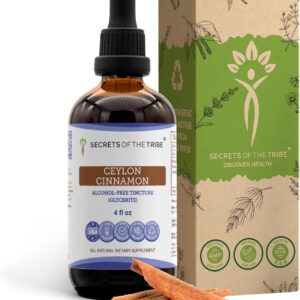 Extrato Líquido de Canela Ceylon Sem Álcool - Secrets of the Tribe 118ml para Saúde Cardiovascular