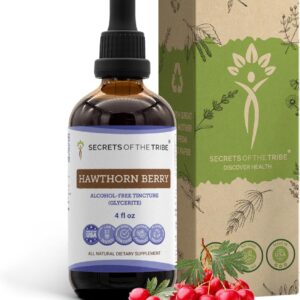 Extrato de Baga de Espinheiro Sem Álcool Secrets of the Tribe - Suporte à Saúde Cardíaca e Circulação Natural