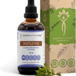 Tintureira de Mistletoe Sem Álcool Secrets of the Tribe - Extrato Líquido Natural de Viscum Album 120ml