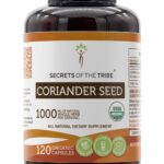 Semente de Coentro Secrets of the Tribe 120 Cápsulas - Suplemento Orgânico e Natural 1000 mg
