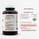 Galanga Orgânica Secrets of the Tribe - Cápsulas Vegetarianas com Raiz de Galanga Dried 120 Cápsulas - 4