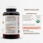 Cápsulas de Salgueiro Branco Secrets of the Tribe 800 mg - Suporte Natural para Alívio e Bem-Estar - 4