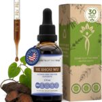 Extrato Líquido He Shou Wu Sem Álcool - 120ml para Vitalidade e Saúde do Cabelo - 7