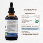 Tinture de Horehound Orgânica Secrets of the Tribe - Extrato Natural e Sem Álcool com Alta Potência 4 oz - 4