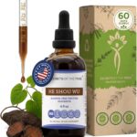 Extrato Líquido He Shou Wu Sem Álcool - 120ml para Vitalidade e Saúde do Cabelo