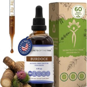 Extrato Líquido de Bardana Secrets of the Tribe - Suporte Detox para Pele e Fígado 120ml