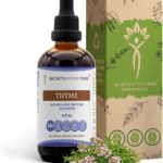 Extrato Líquido de Tomilho Sem Álcool Secrets of the Tribe - Suporte Respiratório e Digestivo Natural (4 FL OZ)