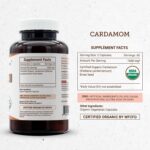 Cápsulas de Cardamomo Orgânico USDA Secrets of the Tribe - Suplemento Natural de Ervas (120 cápsulas) - 4