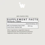 BPC RAPID PRO - 500MCG Cápsulas - Suporte Rápido para o Metabolismo e Energia - 30