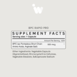BPC RAPID PRO - 500MCG Cápsulas - Suporte Rápido para o Metabolismo e Energia - 28