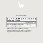 BPC RAPID PRO - 500MCG Cápsulas - Suporte Rápido para o Metabolismo e Energia - 114