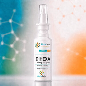 Spray Líquido DIHEXA Go Alpha Labs 10 MG - Pesquisa de Peptídeos de Alta Qualidade