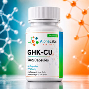 Cápsulas GHK-Cu 2mg Go Alpha Labs - Peptídeos de Alta Pureza para Pesquisa Científica