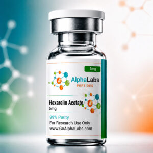 Hexarelin Acetato 5mg Go Alpha Labs - Peptídeo Liofilizado para Pesquisa Avançada