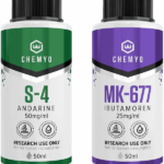 Pacote de Andarine (S4) e MK-677 Chemyo 50ml - Aumento de Massa Muscular e Recuperação Rápida