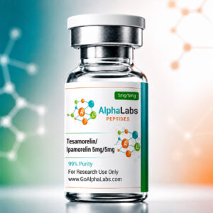 Mistura de Peptídeos Tesamorelin (5mg) e Ipamorelin (5mg) Go Alpha Labs - Qualidade Testada e Confiável para Pesquisa