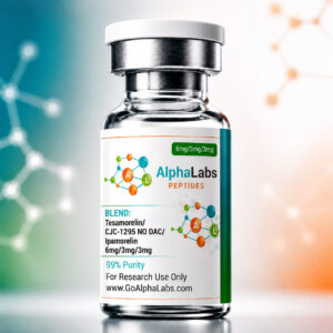Mistura de Peptídeos Tesamorelin, CJC-1295 No DAC e Ipamorelin 12mg - Qualidade Superior Go Alpha Labs