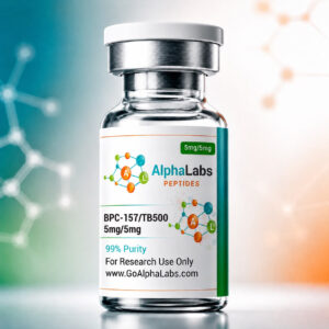 Mistura de BPC-157 (5mg) e TB-500 (5mg) Go Alpha Labs - Pesquisa Avançada em Peptídeos