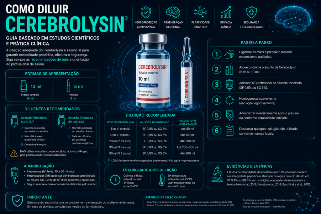 CBL-010 — Como Diluir Cerebrolysin: O Que Dizem os Estudos Científicos? 1 CBL-010 — Como Diluir Cerebrolysin: O Que Dizem os Estudos Científicos?