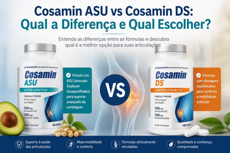 Cosamin ASU vs Cosamin DS: Qual a Diferença e Qual Escolher? 1 Cosamin ASU vs Cosamin DS: Qual a Diferença e Qual Escolher?