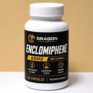 Cápsulas de Enclomifeno 65 mg Dragon Labs - Suporte Eficaz à Saúde Masculina