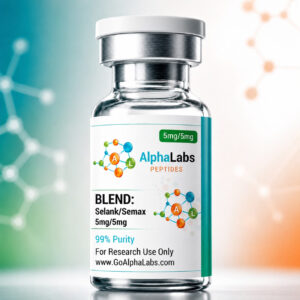 Mistura de Peptídeos Selank (5mg) e Semax (5mg) Go Alpha Labs - Peptídeos de Alta Qualidade para Pesquisa