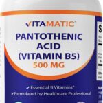Ácido Pantotênico Vitamatic 500mg - Suporte ao Metabolismo Energético e à Saúde Celular