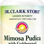 Dr Clark Mimosa Pudica e Goldenseal - 100 Cápsulas de Tapioca para Suporte Digestivo e Antiparasitário