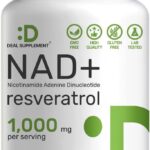 Suplemento de NAD+ e Resveratrol 1.000mg - Força Extra para Energia e Vitalidade
